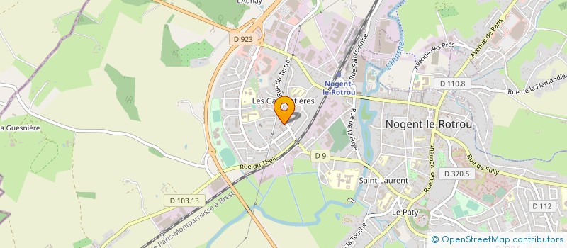 localisation de l'entreprise BOULANGERIE DES GAUCHETIERES à NOGENT-LE-ROTROU