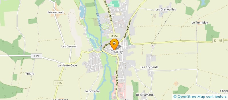 localisation de l'entreprise BOULANGERIE DES GOURMETS  CHARNY OREE DE PUISAYE