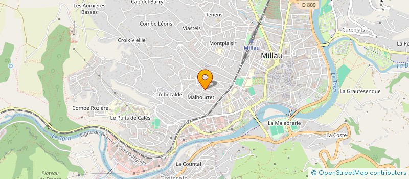 localisation de l'entreprise BOULANGERIE DES GRANDS CAUSSES  RIVIERE-SUR-TARN