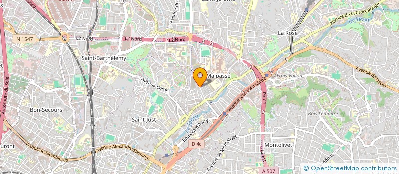 localisation de l'entreprise BOULANGERIE DES PEUPLIERS à MARSEILLE