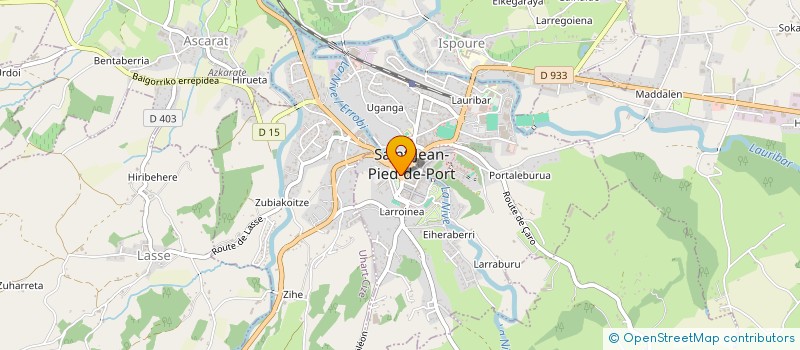 localisation de l'entreprise BOULANGERIE DES PYRENEES à SAINT-JEAN-PIED-DE-PORT