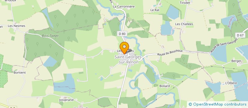 localisation de l'entreprise BOULANGERIE DES ROCHES à SAINT-GEORGES-SUR-RENON