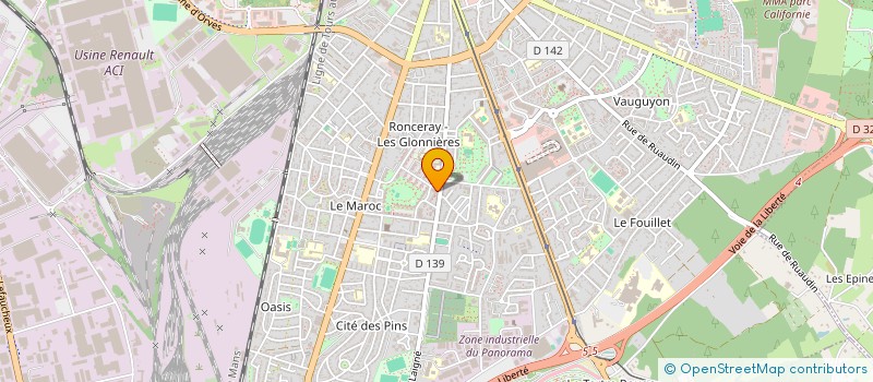 localisation de l'entreprise BOULANGERIE DES RONCERAY  LE MANS