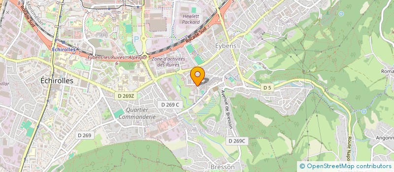 localisation de l'entreprise BOULANGERIE DES RUIRES  EYBENS