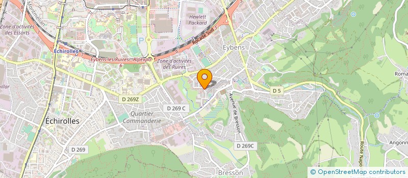 localisation de l'entreprise BOULANGERIE DES RUIRES  EYBENS