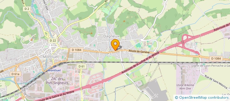 localisation de l'entreprise BOULANGERIE DES TILLEULS  DAGNEUX