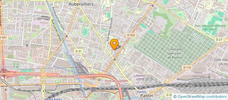 localisation de l'entreprise BOULANGERIE DES TROIS COMMUNES à AUBERVILLIERS