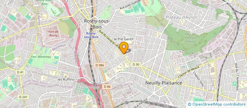 localisation de l'entreprise BOULANGERIE DES TROIS SOEURS à ROSNY-SOUS-BOIS