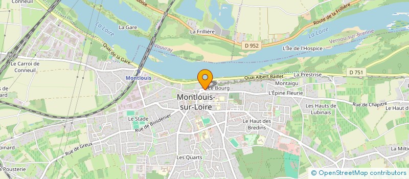 localisation de l'entreprise BOULANGERIE DOUIN  MONTLOUIS-SUR-LOIRE