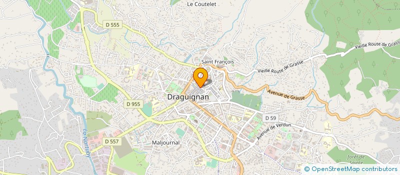 localisation de l'entreprise BOULANGERIE DRACENOISE  DRAGUIGNAN