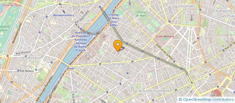 localisation de l'entreprise BOULANGERIE DU 25 RUE DE LOURMEL  PARIS