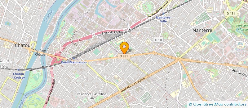 localisation de l'entreprise BOULANGERIE DU 4 DU MANS à NANTERRE