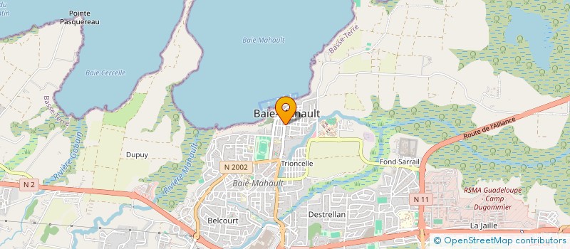 localisation de l'entreprise BOULANGERIE DU BOURG à BAIE-MAHAULT