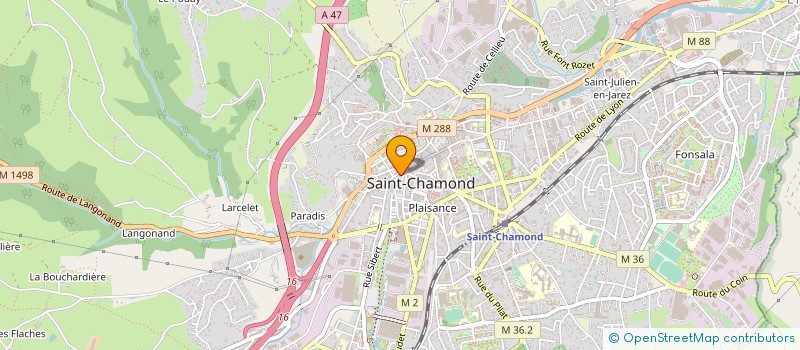 localisation de l'entreprise BOULANGERIE DU CARREFOUR à SAINT-CHAMOND