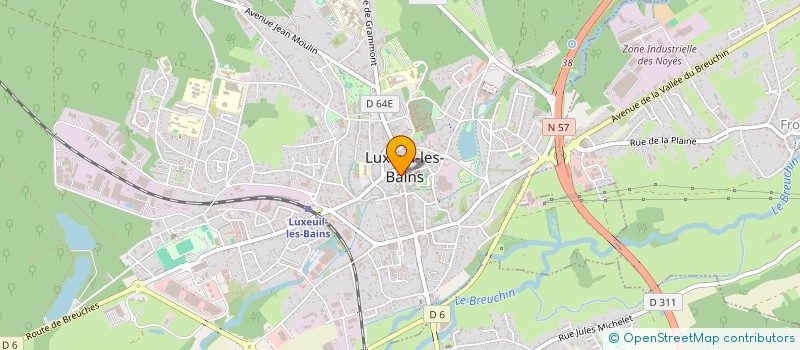 localisation de l'entreprise BOULANGERIE DU CENTRE  LUXEUIL-LES-BAINS