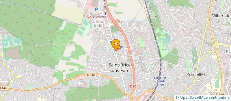 localisation de l'entreprise BOULANGERIE DU CENTRE à SAINT-BRICE-SOUS-FORET