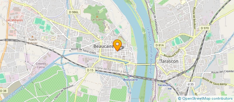 localisation de l'entreprise BOULANGERIE DU CENTRE  BEAUCAIRE