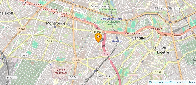 localisation de l'entreprise BOULANGERIE DU CHAPERON à GENTILLY