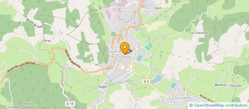 localisation de l'entreprise BOULANGERIE DU CHATEAU  SAINT-BONNET-LE-CHATEAU