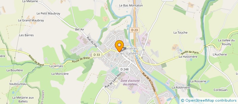 localisation de l'entreprise BOULANGERIE DU CHATEAU  AMBRIERES-LES-VALLEES