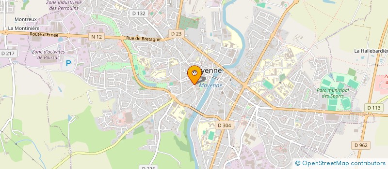 localisation de l'entreprise BOULANGERIE DU CHATEAU  MAYENNE