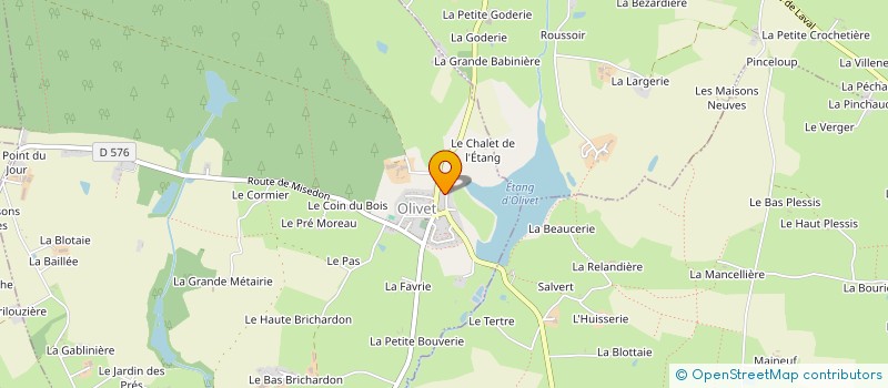 localisation de l'entreprise BOULANGERIE DU COMMERCE  OLIVET