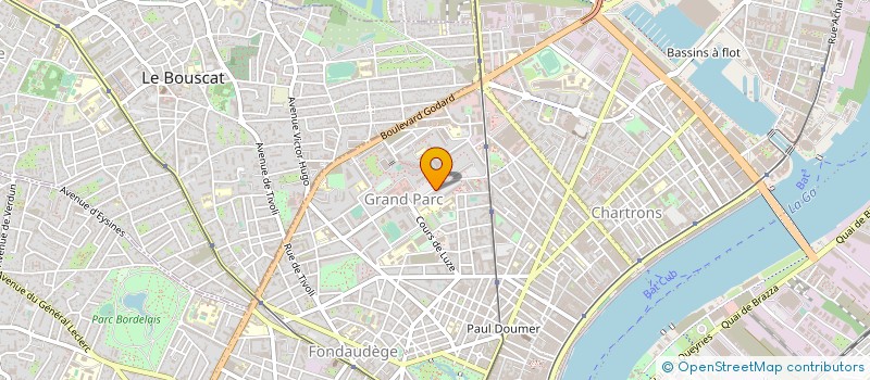 localisation de l'entreprise BOULANGERIE DU GRAND PARC à BORDEAUX