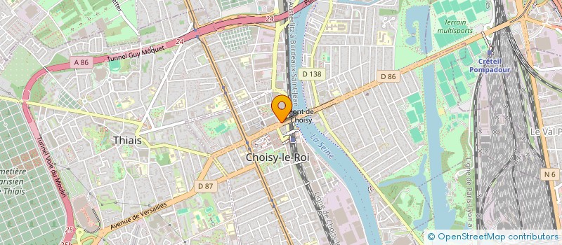 localisation de l'entreprise BOULANGERIE DU GRAND PARIS à CHOISY-LE-ROI