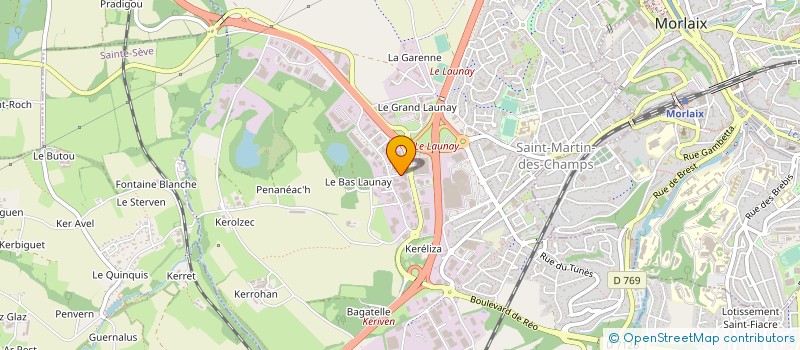 localisation de l'entreprise BOULANGERIE DU LAUNAY  SAINT-MARTIN-DES-CHAMPS