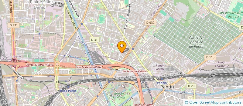 localisation de l'entreprise BOULANGERIE DU MARCHE à AUBERVILLIERS