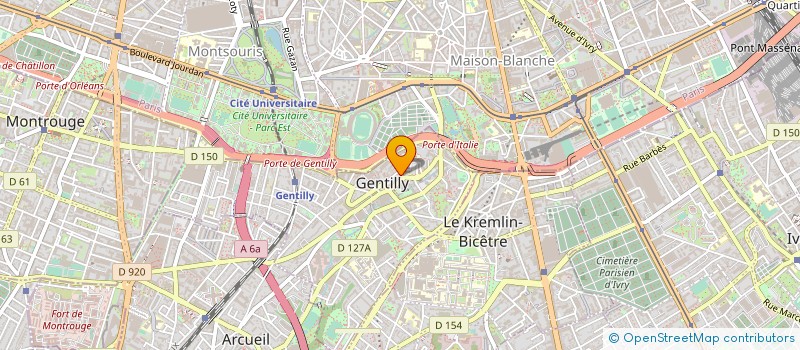 localisation de l'entreprise BOULANGERIE DU MARCHE à GENTILLY