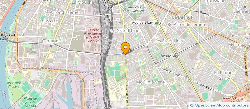 localisation de l'entreprise BOULANGERIE DU MOULIN A VENT  LYON