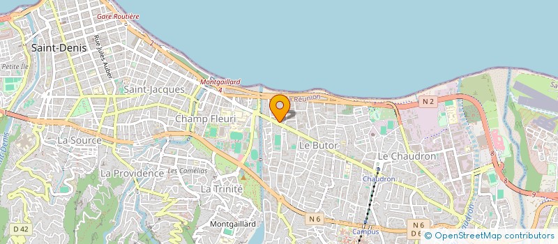 localisation de l'entreprise BOULANGERIE DU NORD à SAINT-DENIS