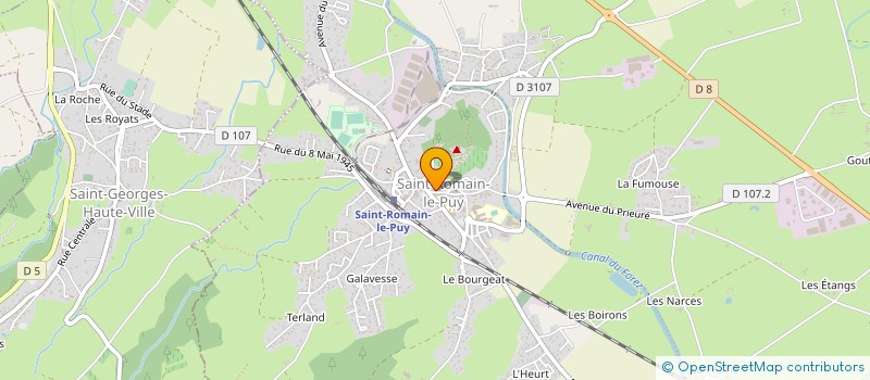 localisation de l'entreprise BOULANGERIE DU PIC  SAINT-ROMAIN-LE-PUY