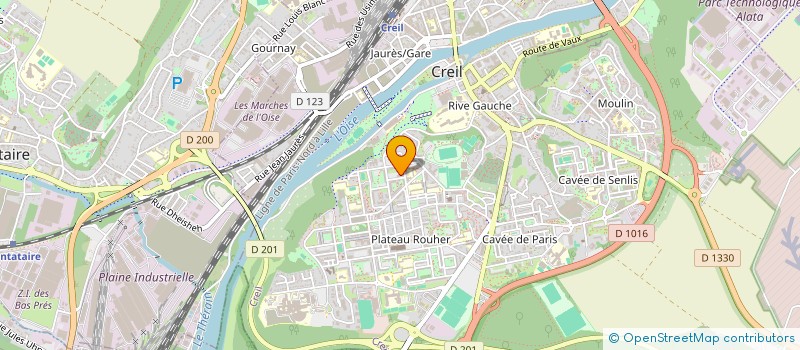 localisation de l'entreprise BOULANGERIE DU PLATEAU à CREIL