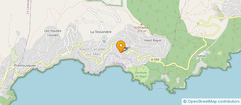 localisation de l'entreprise BOULANGERIE DU RAYOL à RAYOL-CANADEL-SUR-MER