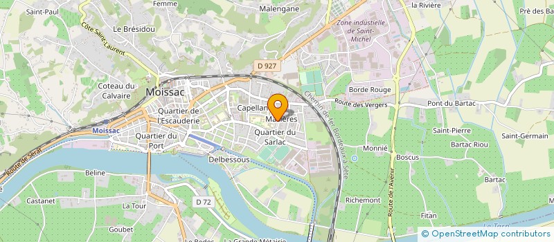 localisation de l'entreprise BOULANGERIE DU SARLAC  MOISSAC