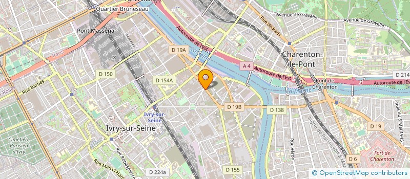 localisation de l'entreprise BOULANGERIE DU SUD  IVRY-SUR-SEINE