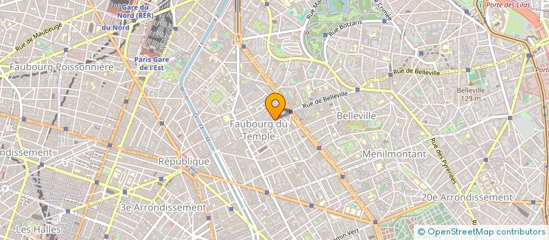 localisation de l'entreprise BOULANGERIE DU TEMPLE  PARIS