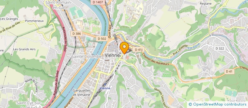 localisation de l'entreprise BOULANGERIE DU THEATRE à VIENNE
