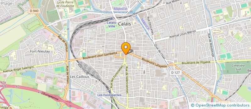 localisation de l'entreprise BOULANGERIE DU THEATRE  CALAIS