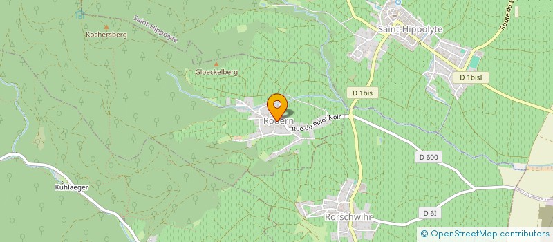 localisation de l'entreprise BOULANGERIE DU VIGNOBLE  RODERN