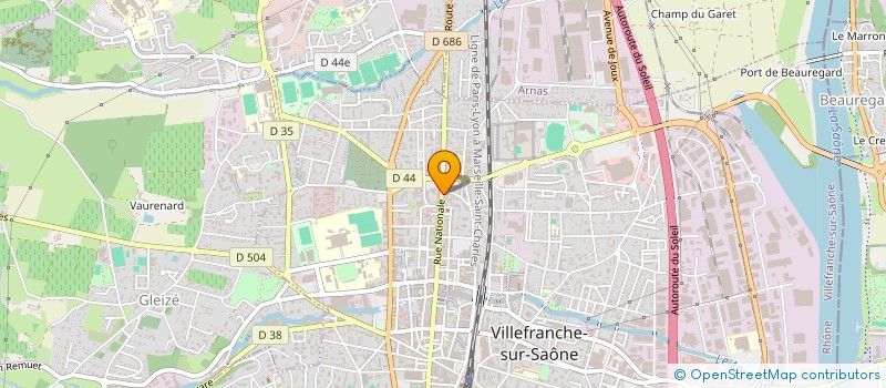 localisation de l'entreprise BOULANGERIE DUTANG à VILLEFRANCHE-SUR-SAONE