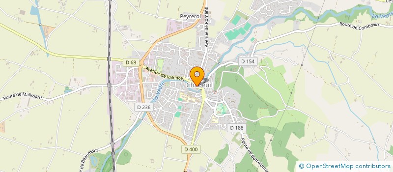 localisation de l'entreprise BOULANGERIE ECOLE L'AURA à CHABEUIL