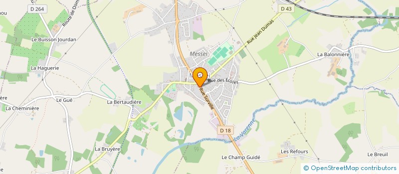 localisation de l'entreprise BOULANGERIE EJ DAVID à MESSEI