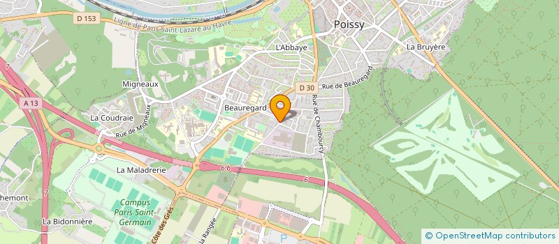 localisation de l'entreprise BOULANGERIE EL HANA à POISSY