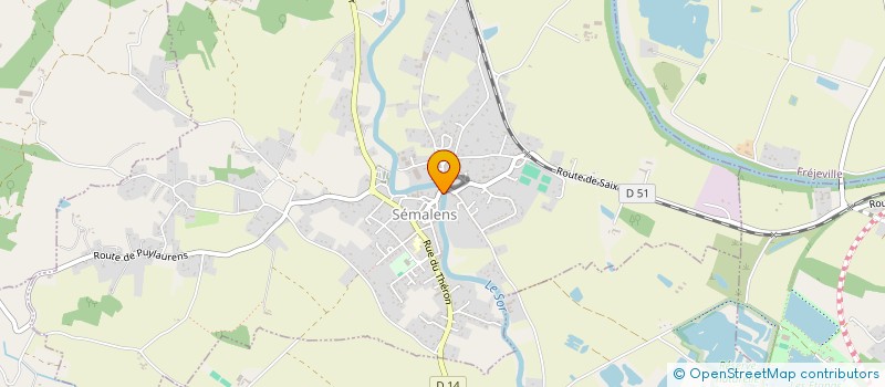 localisation de l'entreprise BOULANGERIE ELABOREE SEMALENSOISE  SEMALENS