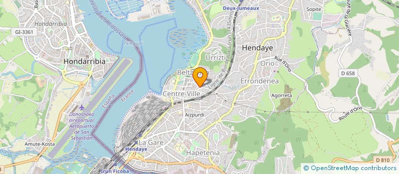 localisation de l'entreprise BOULANGERIE ESKUZ à HENDAYE