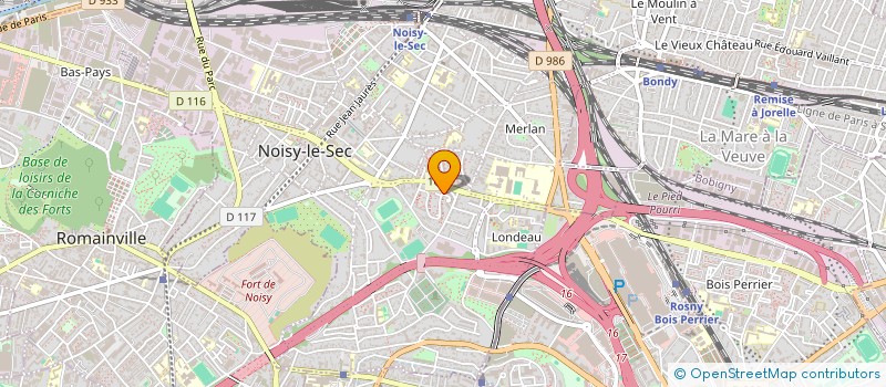 localisation de l'entreprise BOULANGERIE ESPOIR à NOISY-LE-SEC