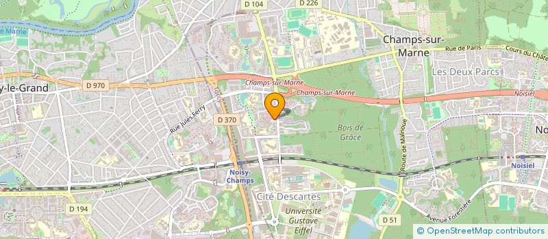 localisation de l'entreprise BOULANGERIE ETOILE DES CHAMPS  CHAMPS-SUR-MARNE